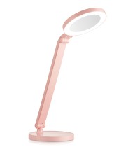 Светильник наст KD-824 C14 розовый LED (9 Вт,230В, сенс, рег.ярк и цвет.темп.,с зеркалом)Camelion