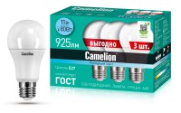 Camelion LED11-A60-3/845/E27 (Эл.лампа светодиодная 11Вт 220В ПРОМО 3 шт. в упаковке)