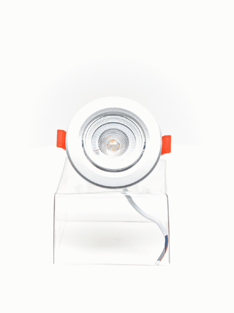 Cветильник светодиодный встраиваемый PSP-R 9044 7W SILV 4000K 38° круг/поворот IP40 Jazzway