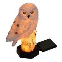 Садовый светильник на солнечной батарее "Полярная сова". 1 светод..Теплый  USL-S-823/PM290 POLAR OWL