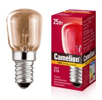 Эл.лампа  для холодильников и декор.подсветки 25W/P/CL/E14 (Т26) Camelion