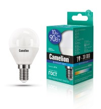 Эл.лампа светодиодная  шар LED10-G45/865/E14 (10W= 90 Вт 850 Lm) Camelion