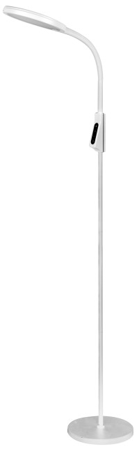 Светильник напольный KD-836F C01 белый LED(13Вт, 230В,850лм,сенс.рег.ярк и цвет.темп.)Camelion