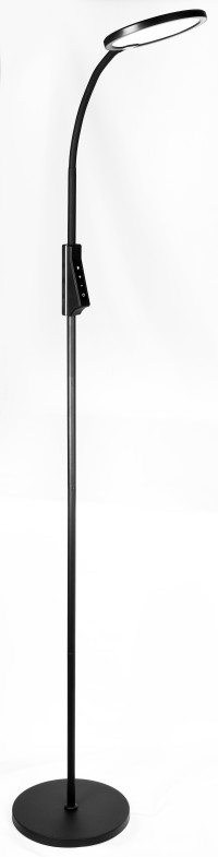 Светильник напольный KD-836F C02  черный LED(13Вт, 230В,850лм,сенс.рег.ярк и цвет.темп.)Camelion