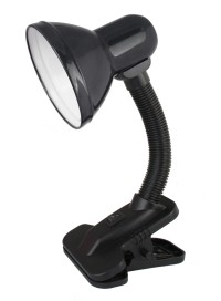 Светильник настольный с прищепкой 320 C02 черный, макс. 60W Ultra Flash