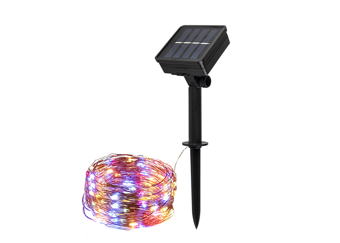 Светильник с солнечной батареей ФАZА SLR-G03-100M нить, мультицв., 100 LED