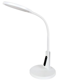 Светильник настольный KD-836  C01 белый LED(7Вт,230В,450лм,сенс.рег.ярк и цвет.темп,USB-5В,1А )