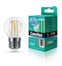 Эл.лампа светодиодная LED7-G45-FL/845/E27 (7Вт=60Вт 765Lm  220В ) Camelion