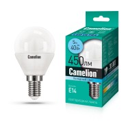 Camelion LEDRB/5-G45/840/E14 (Эл.лампа светодиодная 5Вт 220В, LED-M G45 5W 4000K E14)