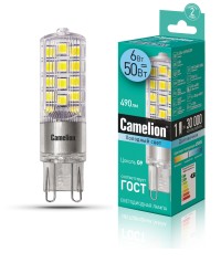 Camelion LED6-G9-NF/845/G9 (Эл.лампа светодиодная 6Вт 220В)