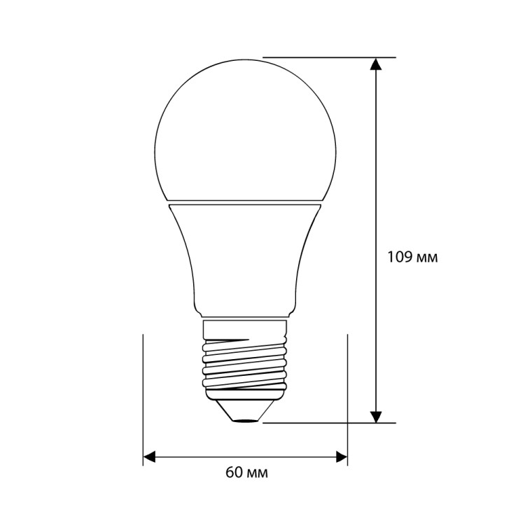 Эл.лампа светодиодная ЛОН  LED-А60-15W-E27-6K  (15Вт=120Вт 1440Lm E27 6500K 172-265В ПРОМО) Ergolux