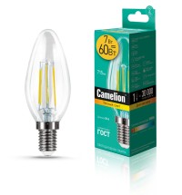 Эл.лампа светодиодная LED7-C35-FL/830/E14 (7Вт=60Вт 715Lm 220В) Camelion