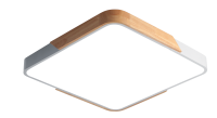 Светильник PPB Sсandic-S 24w 4000K GR/W (серый) с деревянной планкой IP20 315*315*55 Jazzway
