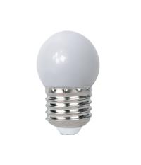 Лампа светодиодная шар  PLED-ECO-G45 1w E27 3000K матовая (1W=10В, 80Lm) (20шт в уп.)230/50 jaZZway