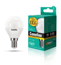 Эл.лампа светодиодная  шар LED12-G45/830/E14 (12W=100Вт 960Lm) Camelion