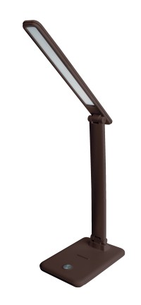 Светильник настольный UF-730 С10 коричневый (LED 11 Вт, 3 уровня яркости)  Ultraflash
