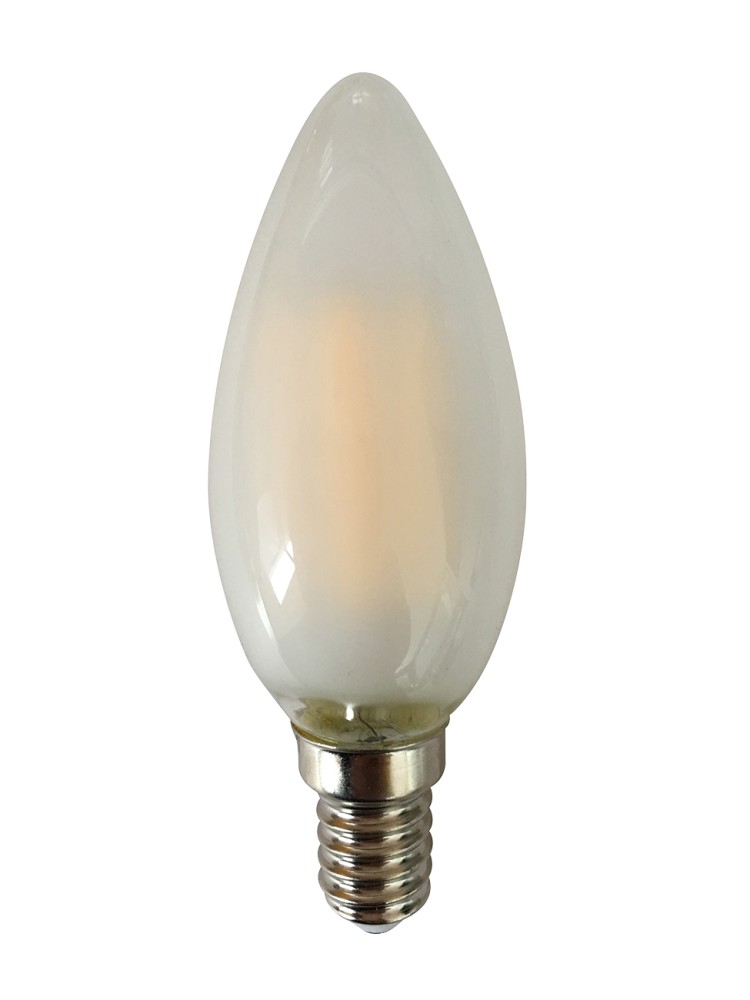 Лампа светодиодная свеча PLED OMNI C35 6W E14 3000K FR (матовая) (6W=60Вт, 540Lm) 230/50 Jazzway