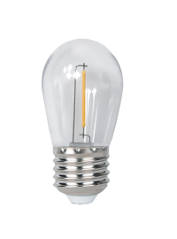 Лампа светодиодная шар PLED-ECO-S14 1w E27 2700K проз-ная (1W=10В, 80Lm) (20шт в уп.) 230/50 jaZZway