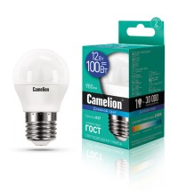 Эл.лампа светодиодная  шар LED12-G45/865/E27 (12W=100Вт 980Lm) Camelion