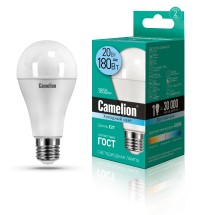 Эл.лампа светодиодная 20Вт LED20-A65/845/E27 (20W= 180Вт 1850Lm ) Camelion