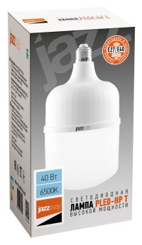 Лампа светодиодная  PLED-HP-T120  40W E27/E40 (в компл.) 6500K (40W=300Вт, 3700Lm) 230/50 Jazzway