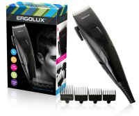Машинка для стрижки волос  ELX-HC01-C48 черный  (15Вт, 220-240В) ERGOLUX