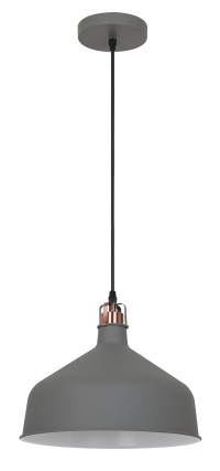Светильник подвесной PL-425L  С73  серый + медь (Amsterdam,  1х E27, 60Вт, 230В, металл) Camelion