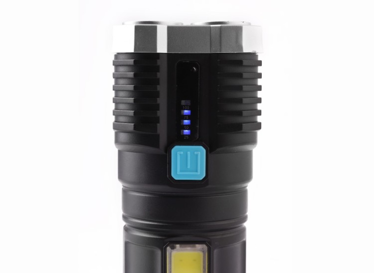 Фонарь  LED51525 акк 4В, черн., 4LED+COB, 3 Вт, 4 реж, Micro -USB, бокс Ultraflash
