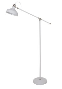 Светильник напольный KD-425F  С71  Белый + хром (Amsterdam, 1х E27, 40Вт, 230В, металл) Camelion