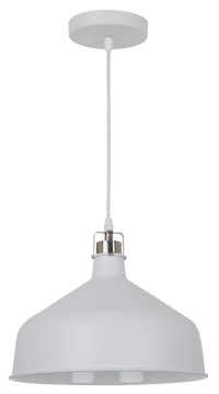 Светильник подвесной PL-425L  С71  Белый + хром (Amsterdam,  1х E27, 60Вт, 230В, металл)Cam