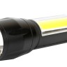 Фонарь   E1337 (фонарь аккум 3,7В, черный, XPE + COB LED, 3 Ватт, 3 реж., бокс) Ultraflash
