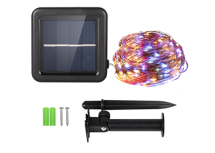 Светильник с солнечной батареей ФАZА SLR-G03-200M нить, мультицвет. 200 LED