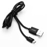 Кабель USB Micro USB ПРОМО ELX-CDC01P-C02 (2А, 1м, Черный, Зарядка+Передача данных, Пакет ) ERGOLUX