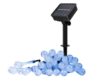 Светильник с солнечной батареей ФАZА SLR-G08-30B гирл., капли, синий
