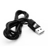 Кабель USB-Lightning ПРОМО ELX-CDC03P-C02 (2А, 1м, Черный, Зарядка+Передача данных, Пакет) ERGOLUX