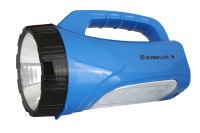 *Фонарь  LED3818SМ (синий, 3W LED+12SMD LED, 2 режима, SLA,пластик, аккум., подзар. 220V Ultraflash
