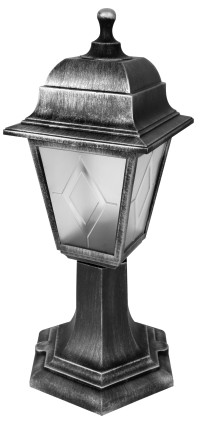 Светильник улично-садовый PP4204  C42 (черный+серебро) "Оскар"  НТУ 04-60-001 У1 Camelion