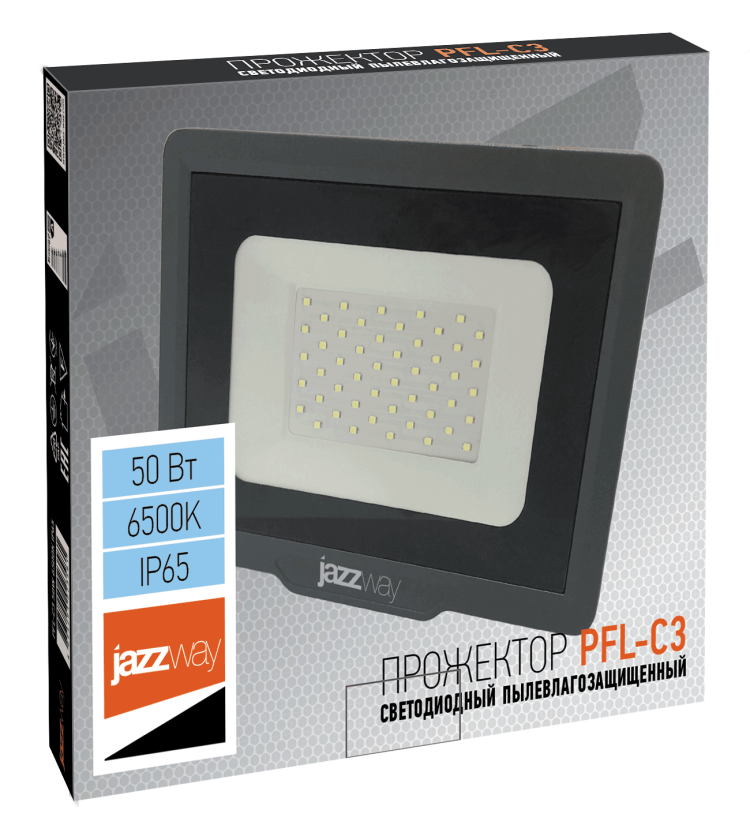 Прожектор светодиодный PFL- C3  50w  6500K IP65  Jazzway