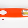 Фонарь  LED3860 (акку 220В, бел. /оранж., 1+COB LED, 2 режима, SLA, пластик, коробка) Ultraflash