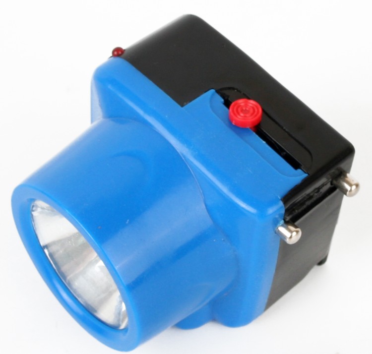 Фонарь налобный LED 5375 (налобн аккум 220В, голубой, 1 Ватт  LED, 2 реж, пласт, бокс) Ultraflash