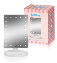 Зеркало с LED подсветкой M145-SL  C01 бел. (1x, дневн.свет, 5Вт,4*LR6) Camelion
