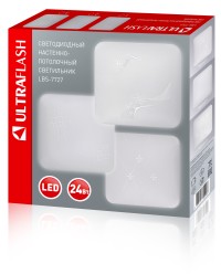 Ultraflash LBS-7727 (LED св-к, 24 Вт, 6500K, квадрат)