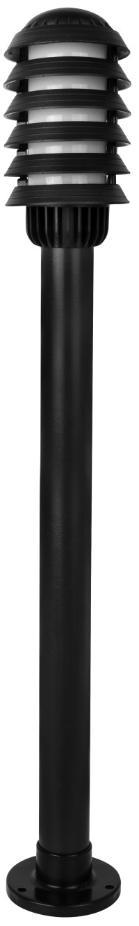 Светильник улично-садовый столб PА206  C02 (черный) "Поллар 1115" (d140 x h1050 мм) НТУ 01-60-016