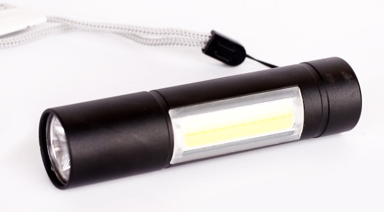 Ultraflash LED51523  (фонарь акк 4В, черн., 2LED, 3 Вт, 3 реж, USB, бокс са)