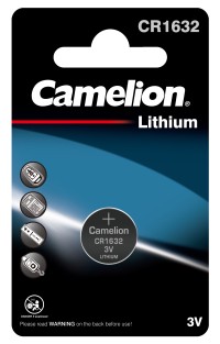 Элемент питания диск.  СR1632 BL-1 (литиевая,3V) 1шт на бл. Camelion