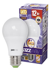 Лампа светодиодная  PLED- DIM A60 12W E27 3000K (12W=75Вт, 1060 Lm) 230/50 Jazzway