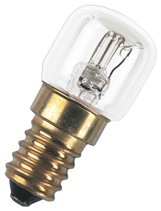 Эл.лампа  OSRAM OVEN (Т22) 15 W (E14) (прозрачная) Для духовки t=300*C