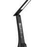 Светильник настольный UF-821 C02 черный (Led, 7Вт, дисплей, смена цвет.темп, кожа) Ultraflash