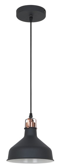 Светильник подвесной PL-425S  C62  черный + медь ( Amsterdam,  1х E27, 60Вт, 230В, металл) Camelion