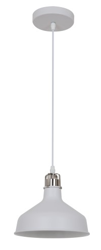 Светильник подвесной PL-425S  С71  Белый + хром (Amsterdam,  1х E27, 60Вт, 230В, металл) Camelion
